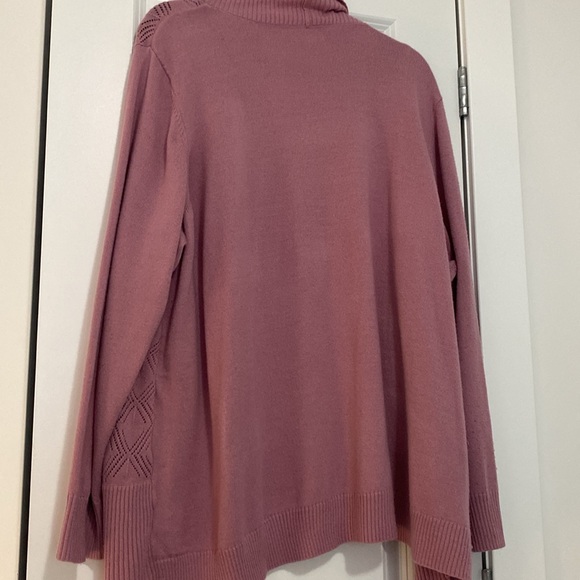 Sweater set dusty rose. Plus size US 3x. Super soft lightweight weave - Picture 3 of 3
